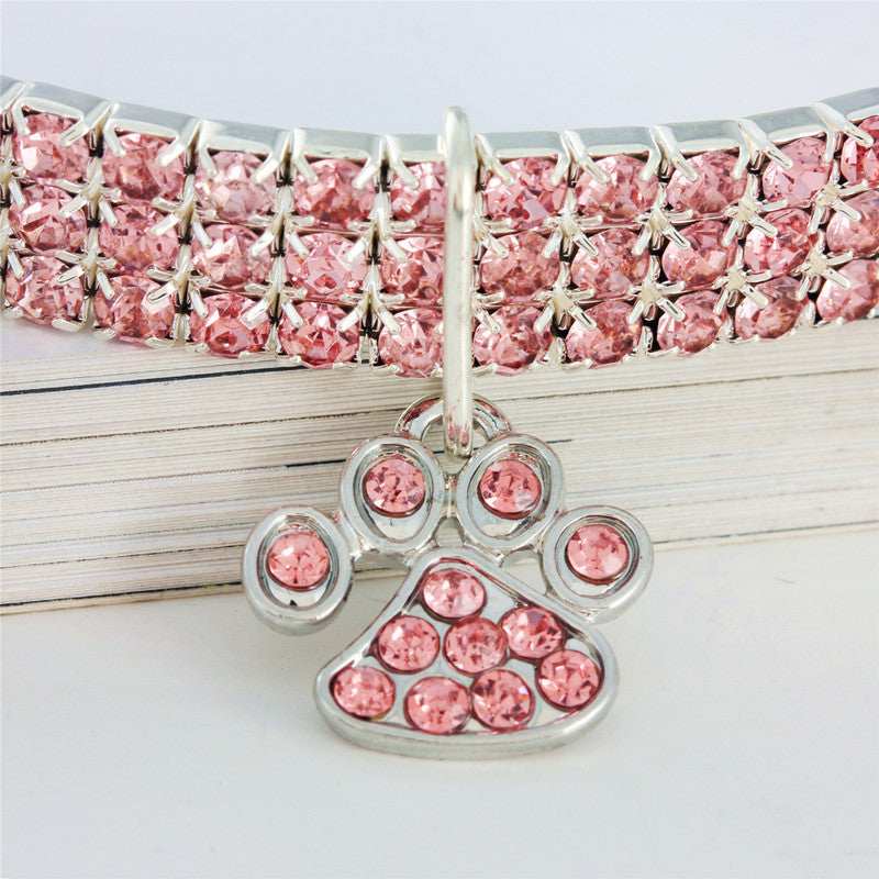 Pet Collar With Diamonds, Mixed-color Cat And Dog Supplies, Cat Claws, Elastic Cat And Dog Necklace Jewelry - Purrfect Pet Haven