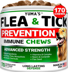 Flea And Tick Prevention For Dogs Chewables 170 Treats Natural Dog Flea And Tick Treatment All Breeds & Ages Made In USA CANNOT Be Listed For Sale On Amazon - Purrfect Pet Haven