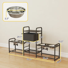 Dog Bowls with Storage - Pet Feeding Station & Container - Purrfect Pet Haven