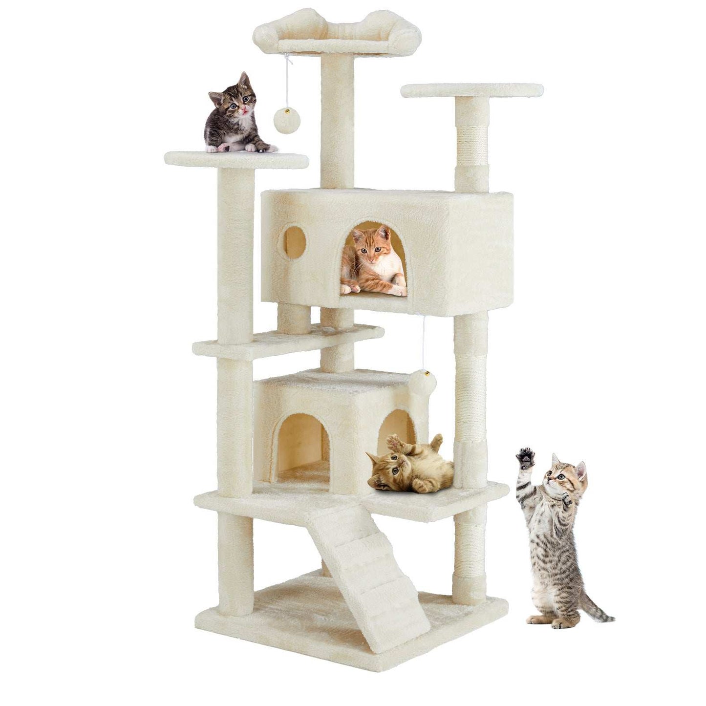 Multi Functional Cat Treehouse Cat Climbing Frame - Purrfect Pet Haven