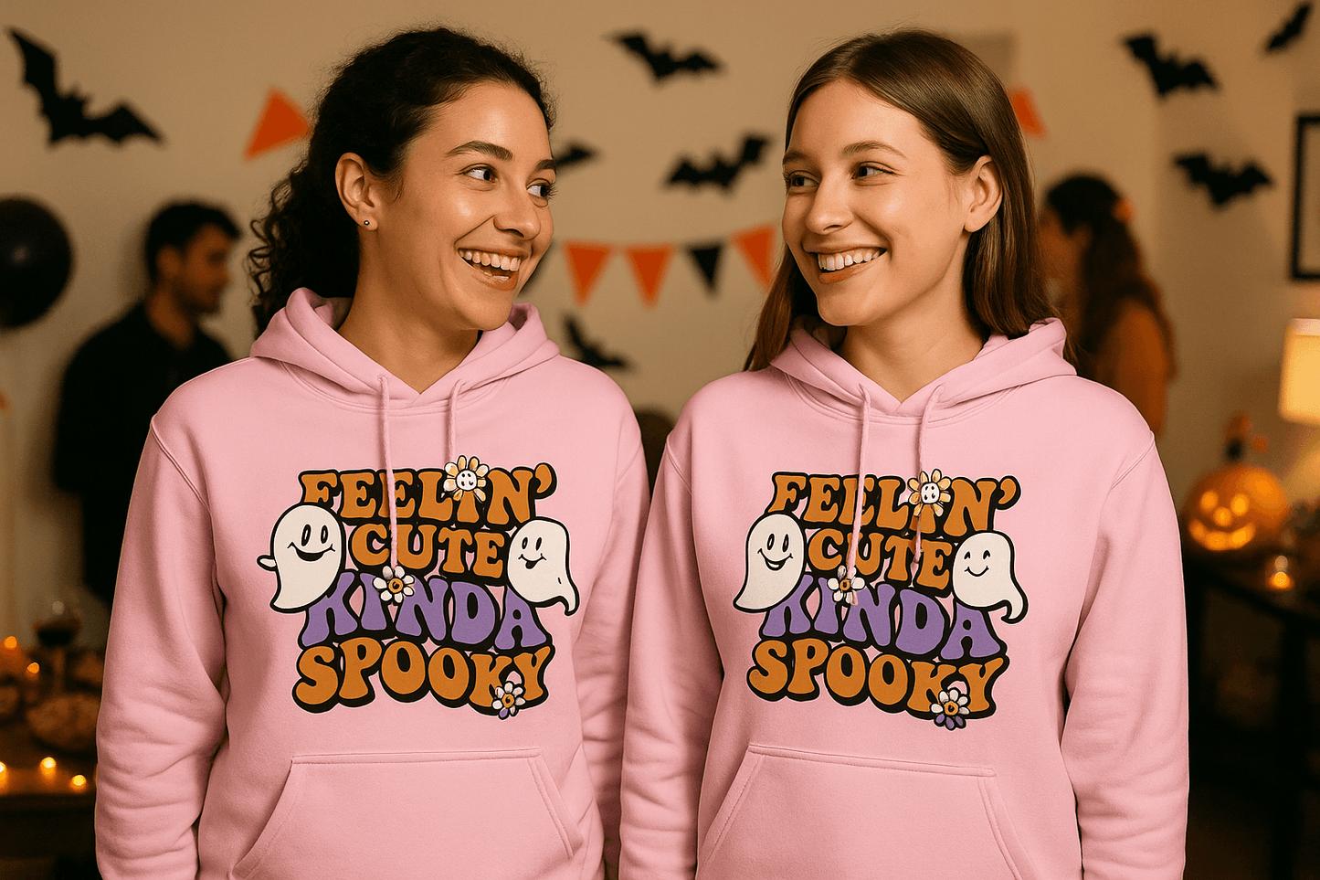 Feel Cute Kinda Spooky Hoodie Sweatshirt - Adorable Halloween - Purrfect Pet Haven