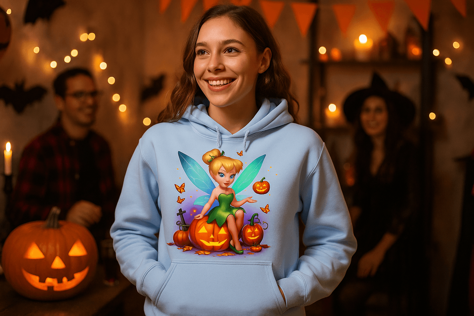 Halloween Tinkerbell Fairy Hoodie Sweatshirt - Magical Style - Purrfect Pet Haven