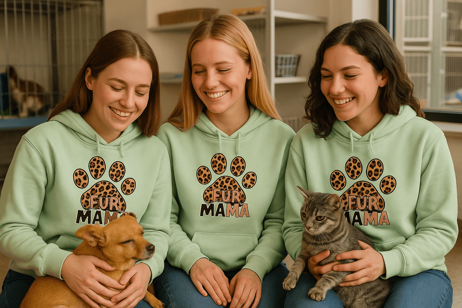 Fur Mama Hoodie Sweatshirt - Pet Lover Style - Purrfect Pet Haven