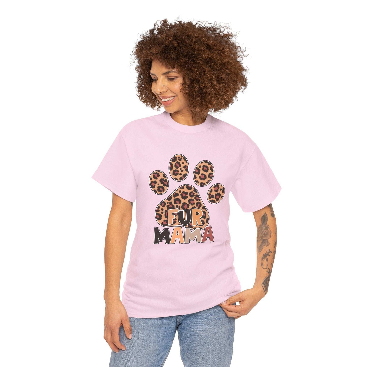 Fur Mama Pet Lover Tee - Heavy Cotton T-Shirt - Purrfect Pet Haven