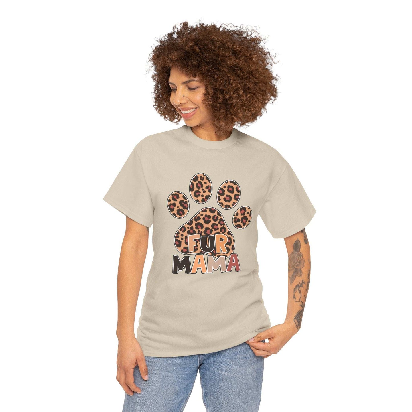 Fur Mama Pet Lover Tee - Heavy Cotton T-Shirt - Purrfect Pet Haven