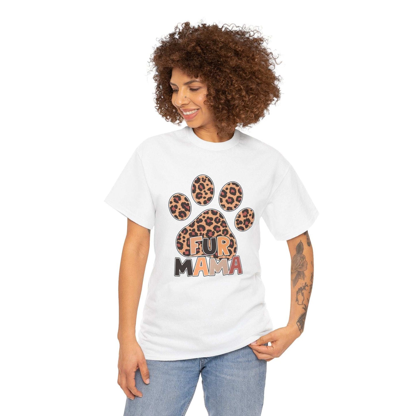 Fur Mama Pet Lover Tee - Heavy Cotton T-Shirt - Purrfect Pet Haven