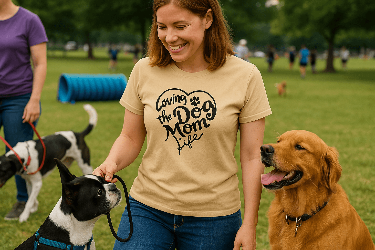 Dog Mom Life T-Shirt - Proud Dog Mother Apparel for All Breeds - Purrfect Pet Haven