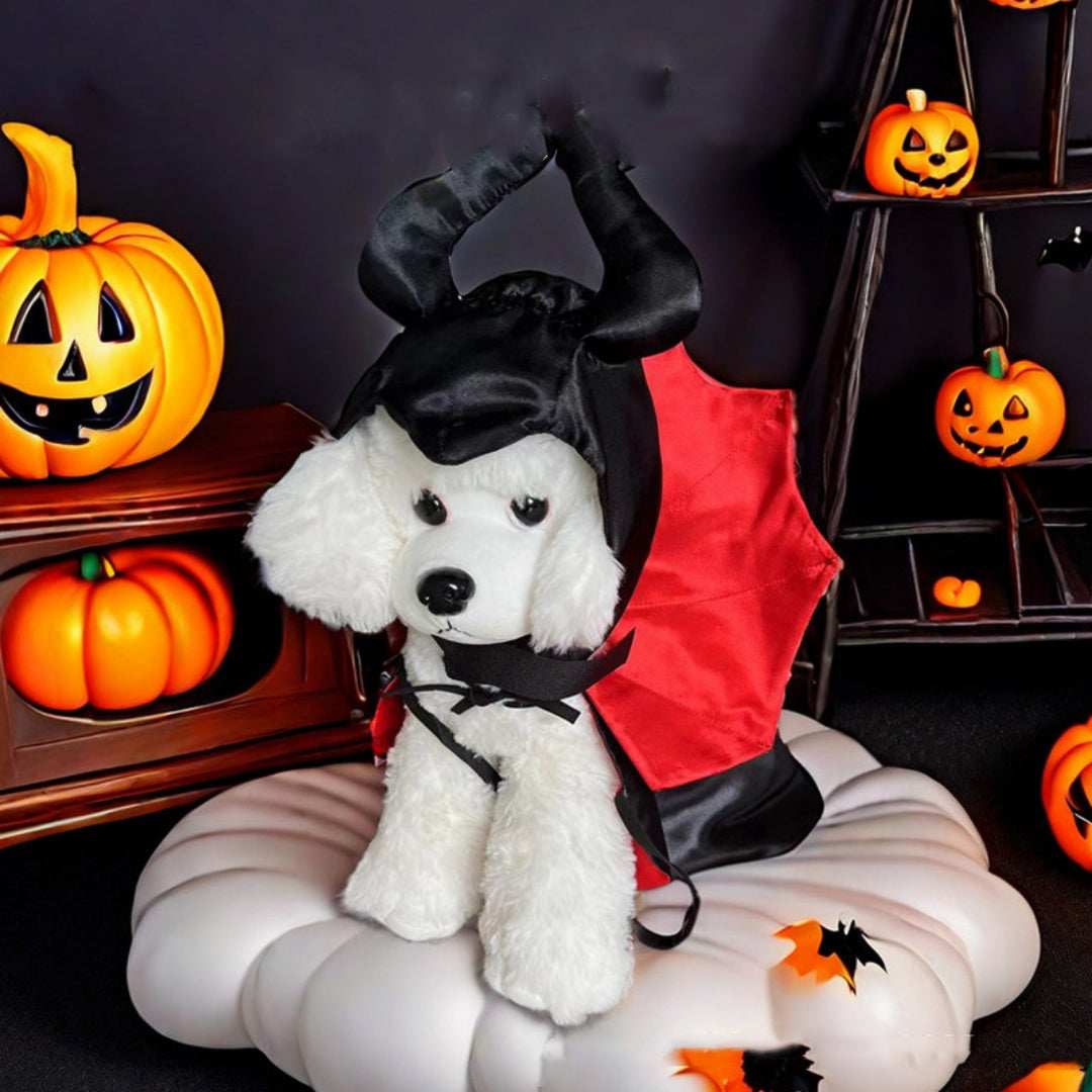 Halloween Pet Costume Funny Bat Vampire Cloak - Purrfect Pet Haven