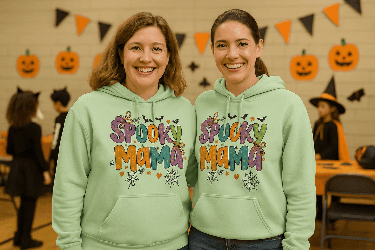 Halloween Spooky Mama Hoodie Sweatshirt - Mom Halloween Style - Purrfect Pet Haven