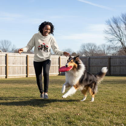 Happy Collie Days Sand Hoodie Lifestyle