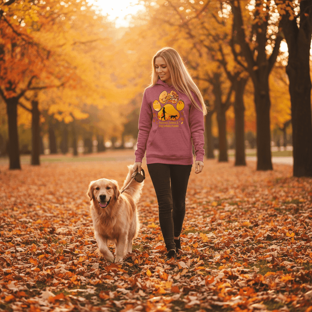 Autumn Leaves Dog Hoodie - Cozy Fall Pet Lover Sweatshirt - Purrfect Pet Haven