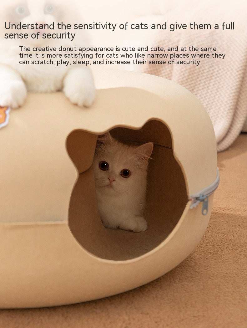 Multi Cat Nest with Hide and Seek Tunnel - Purrfect Pet Haven