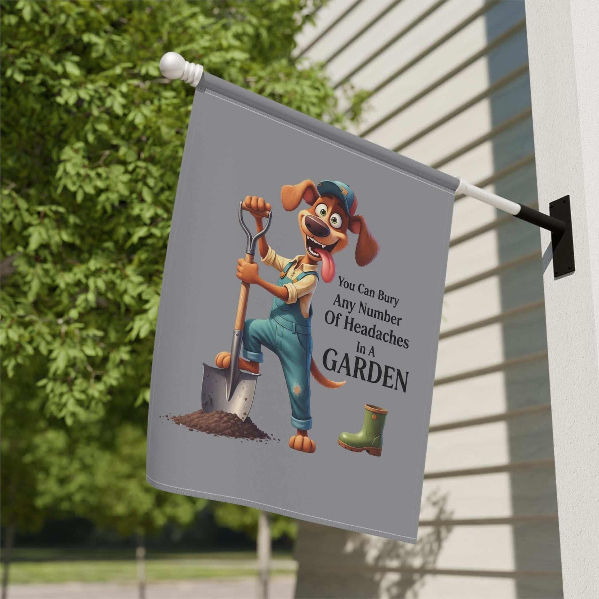 Fun Dog Garden Decor Banner - Dog Theme House Flag - Purrfect Pet Haven