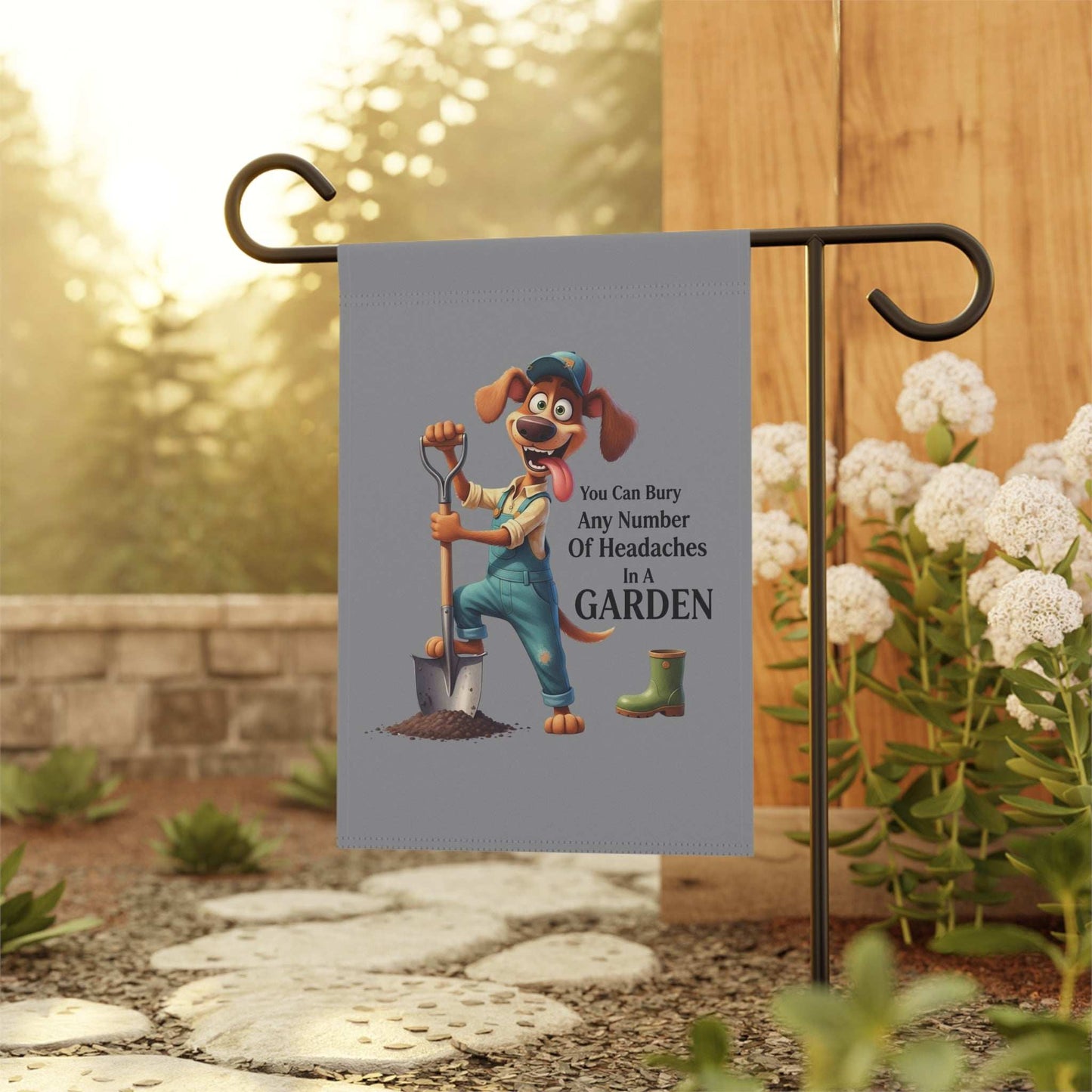 Fun Dog Garden Decor Banner - Dog Theme House Flag - Purrfect Pet Haven