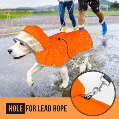 Waterproof Soft Breathable Hooded Dog Rain Jacket - Purrfect Pet Haven