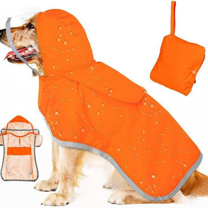 Waterproof Soft Breathable Hooded Dog Rain Jacket - Purrfect Pet Haven