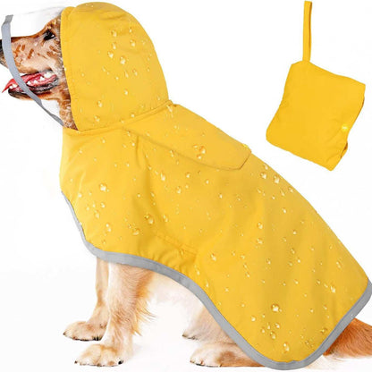 Waterproof Soft Breathable Hooded Dog Rain Jacket - Purrfect Pet Haven