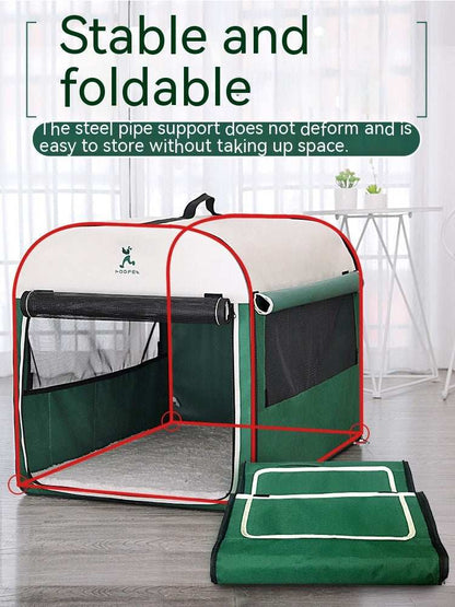 Warm Dog Kennel House - Large Indoor Outdoor Winter Shelter with Anti-Mosquito - Purrfect Pet Haven