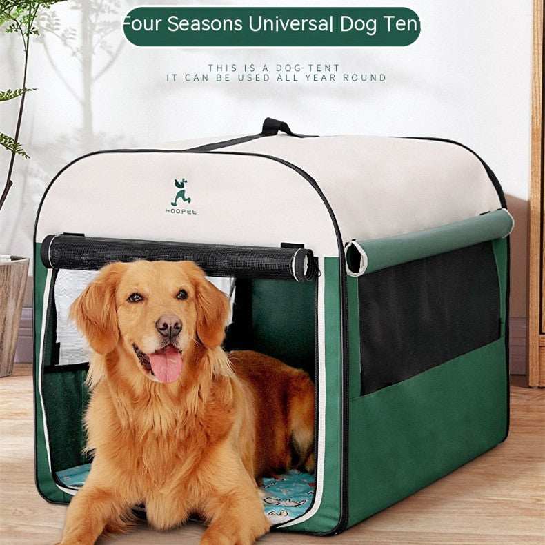 Warm Dog Kennel House - Large Indoor Outdoor Winter Shelter with Anti-Mosquito - Purrfect Pet Haven