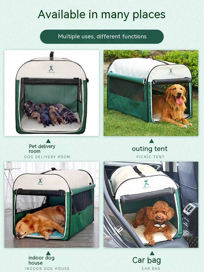 Warm Dog Kennel House - Large Indoor Outdoor Winter Shelter with Anti-Mosquito - Purrfect Pet Haven