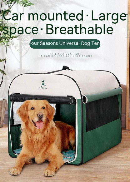 Warm Dog Kennel House - Large Indoor Outdoor Winter Shelter with Anti-Mosquito - Purrfect Pet Haven
