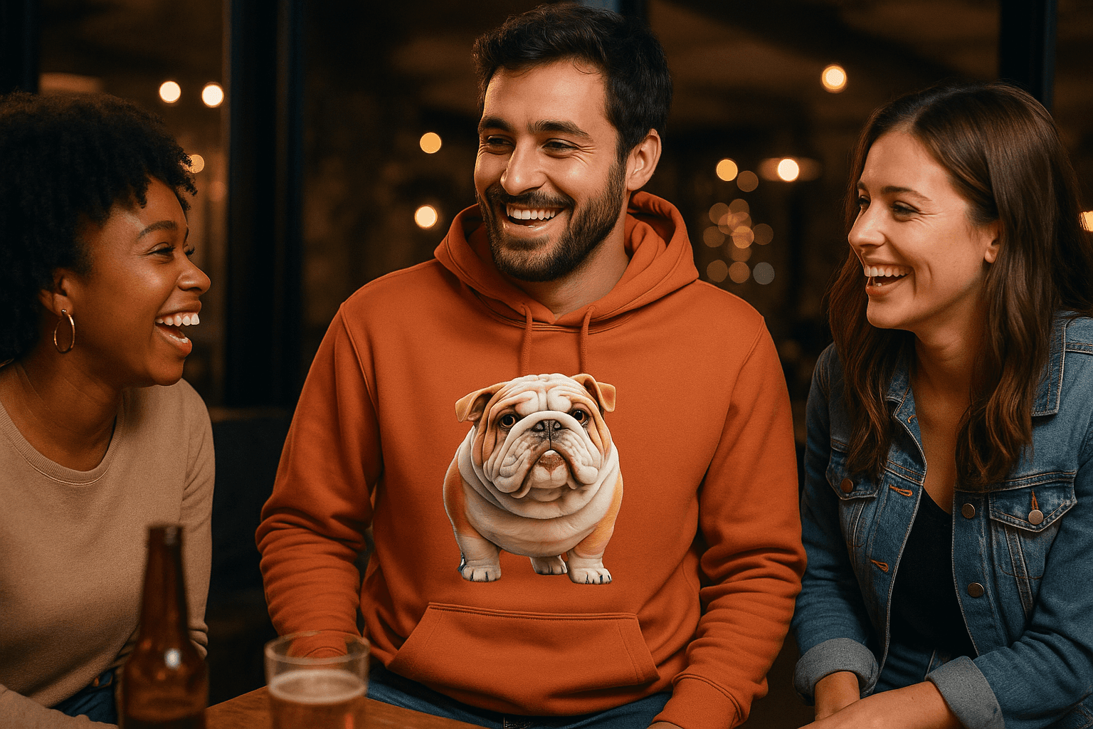 Bulldog Hoodie Sweatshirt - Loyal Companion Comfort - Purrfect Pet Haven