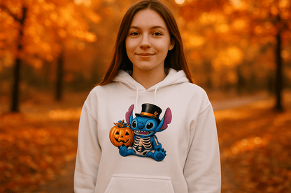 Skele-Stitch Youth Hoodie - Edgy Skeleton Style - Purrfect Pet Haven