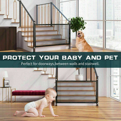 Magic Pet Safety Gate - Portable Mesh Fence for Dogs, Cats & Babies - Purrfect Pet Haven