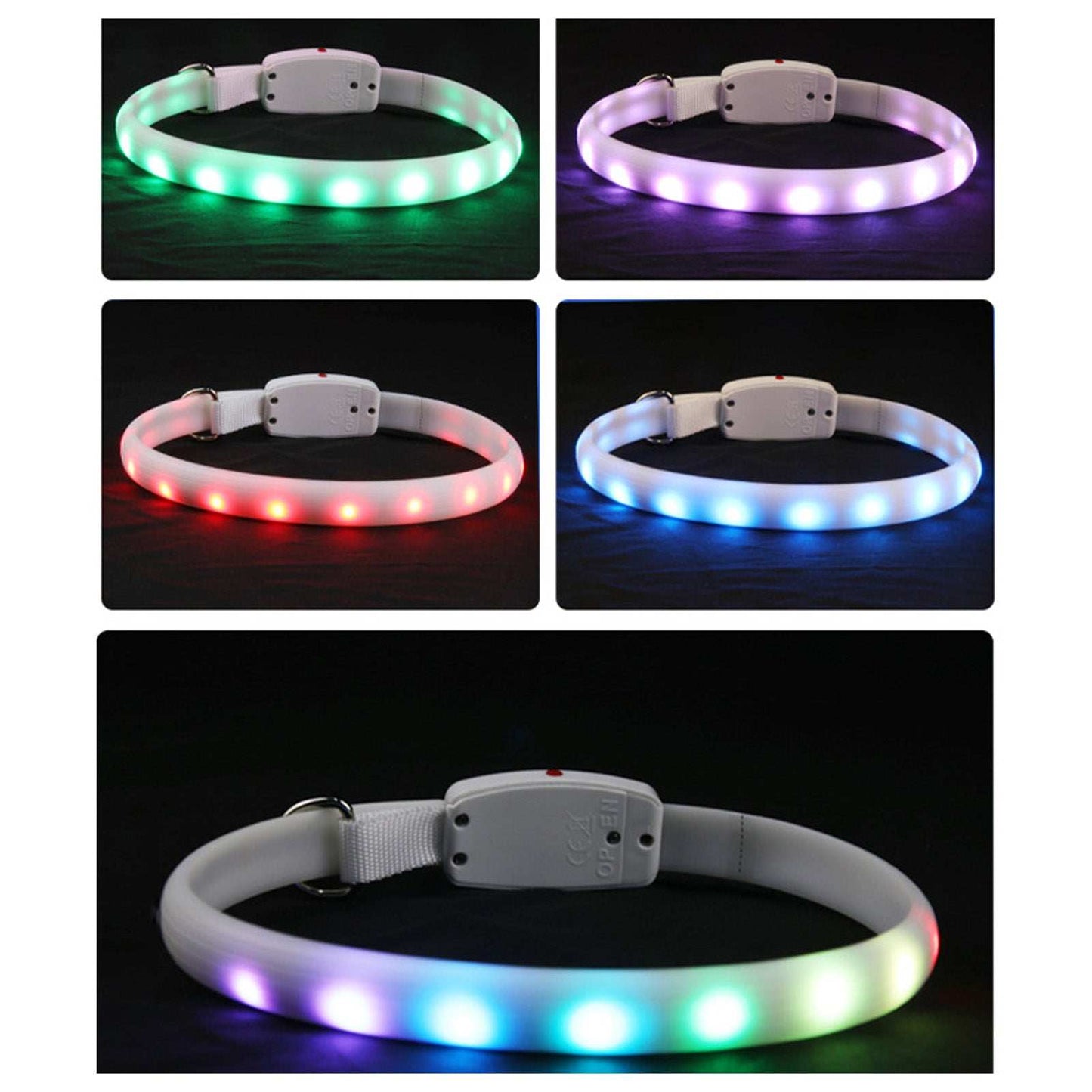 Adjustable Night Use LED Lighted Dog Collar - Purrfect Pet Haven