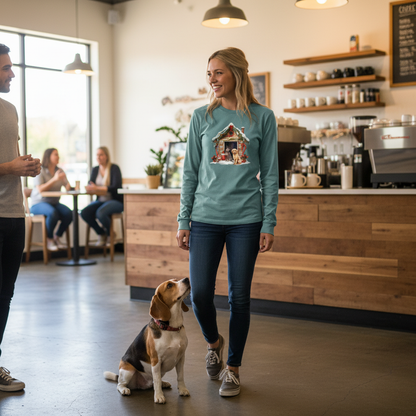 Comfort Colors Dog House Long Sleeve Shirt - Unisex Cotton - Purrfect Pet Haven