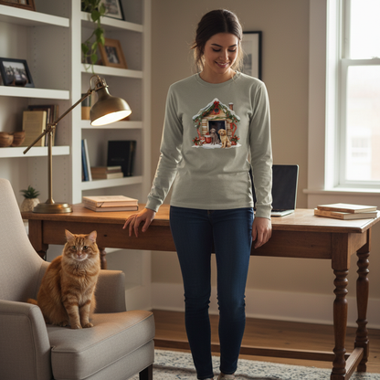 Comfort Colors Dog House Long Sleeve Shirt - Unisex Cotton - Purrfect Pet Haven