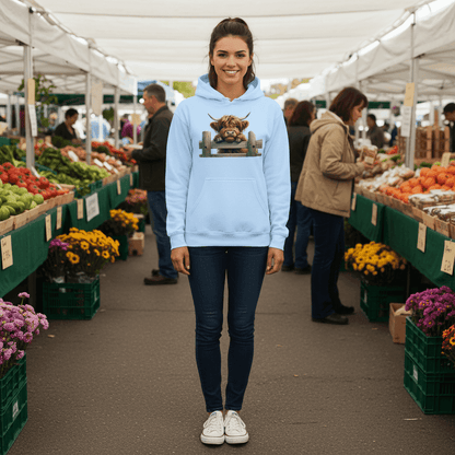 Highland Cow Hoodie with Fluffy Design for Farm Lovers - Purrfect Pet Haven