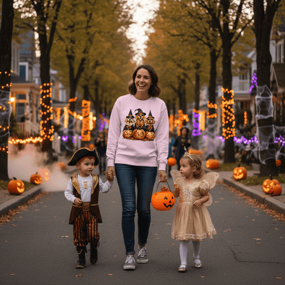 Golden Retriever Halloween Sweatshirt - Witch Dogs - Purrfect Pet Haven