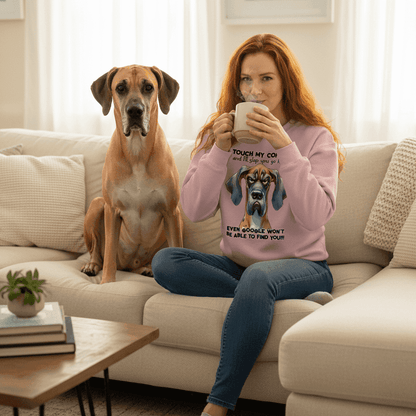 Touch My Coffee Dog Crewneck - Funny Great Dane Sweatshirt - Purrfect Pet Haven