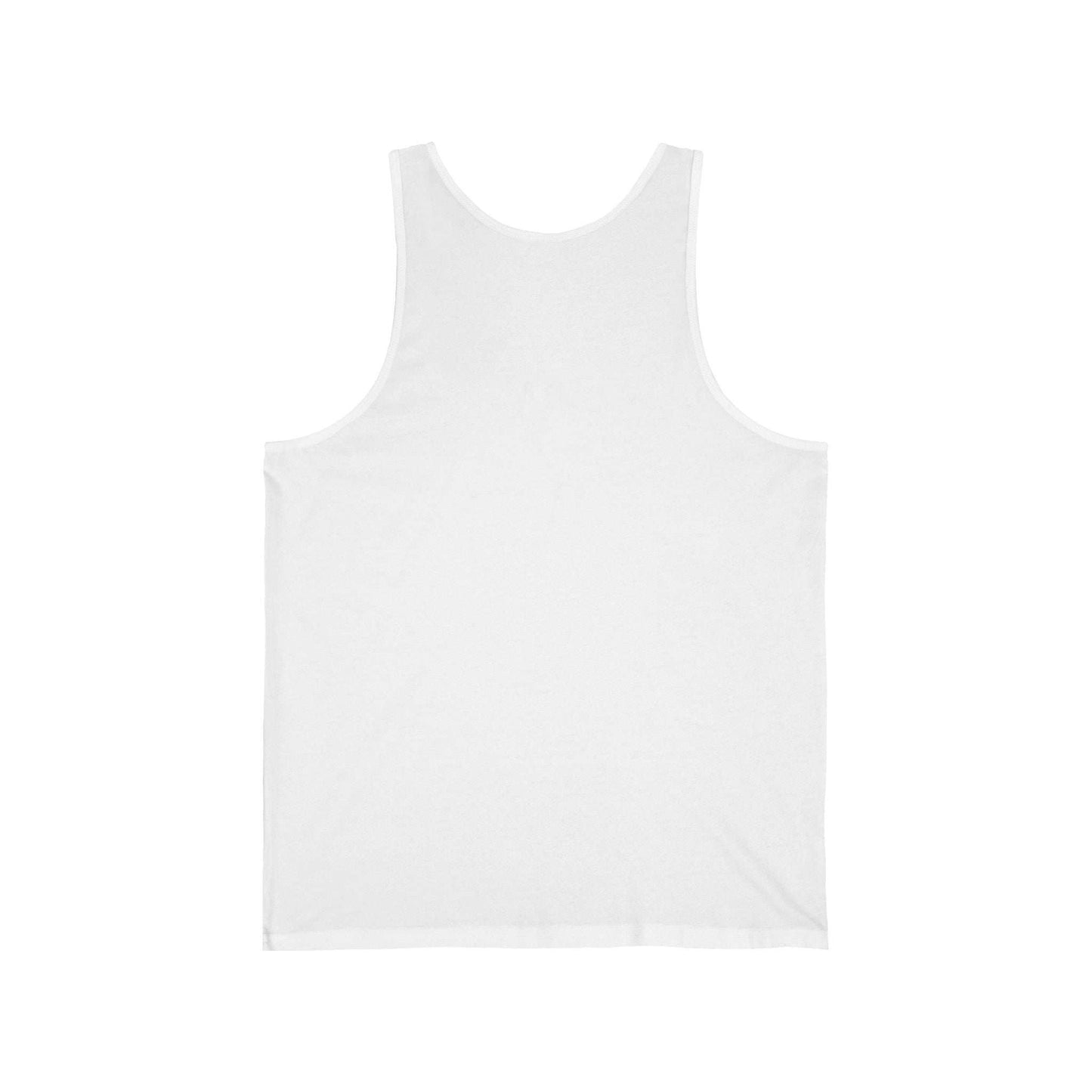 Plain white tank top by Printify with a soft fabric perfect for casual wear Love Has Four Paws