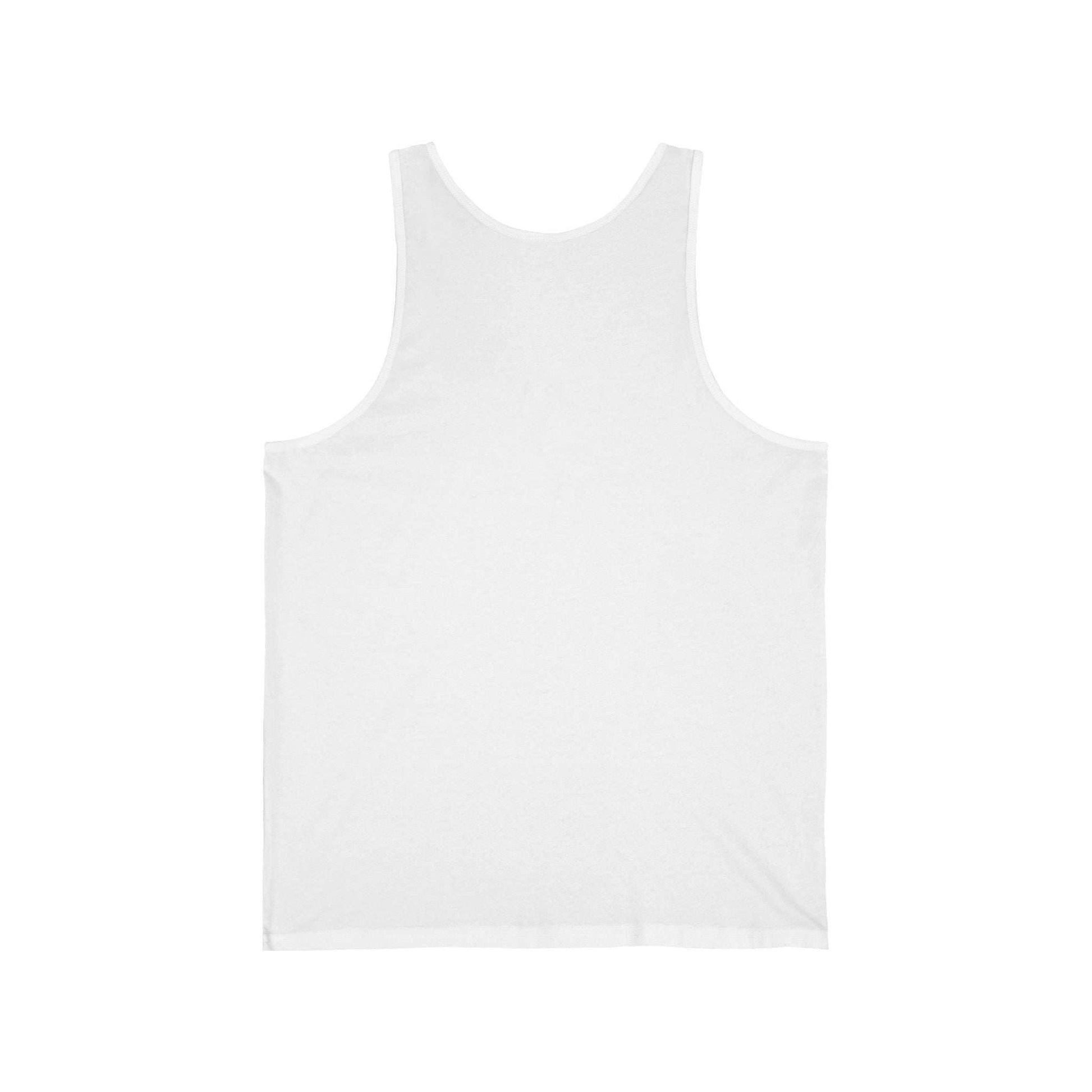 Plain white tank top by Printify with a soft fabric perfect for casual wear Love Has Four Paws