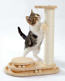 Indoor Cat Soft Scratching Board And Interactive Ball Track Toy Cat Rest And Grooming Supplies - Purrfect Pet Haven