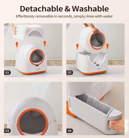 60L Smart App Control Automatic Infrared Sensor Cat Litter Box - Purrfect Pet Haven