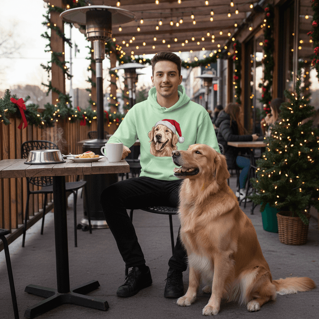 Golden Retriever Holiday Hoodie for Dog Lovers - Cozy Festive - Purrfect Pet Haven