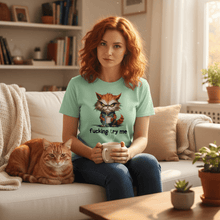 Try Me Cat Coffee Tee - Funny Sarcastic T-Shirt - Purrfect Pet Haven