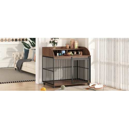 The Wooden Kennel Kennel Is Suitable For Large Medium-sized Dogs - Purrfect Pet Haven