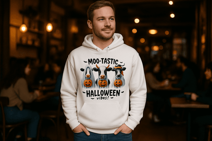 Moo-Tastic Hoodie Sweatshirt - Cow Print Style - Purrfect Pet Haven