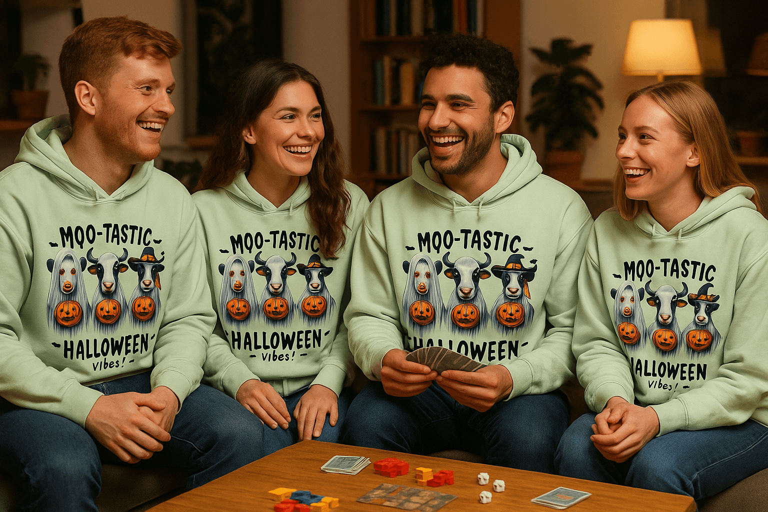 Moo-Tastic Hoodie Sweatshirt - Cow Print Style - Purrfect Pet Haven