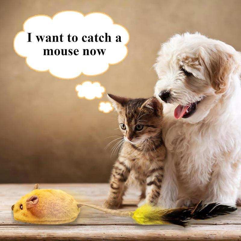 Interactive Rechargeable Mouse Cat Toy with LED Lights - Purrfect Pet Haven
