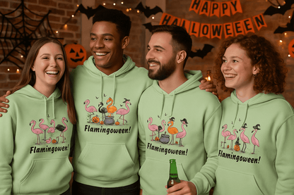 Flamingoween Hoodie Sweatshirt - Flamingo Halloween Style - Purrfect Pet Haven