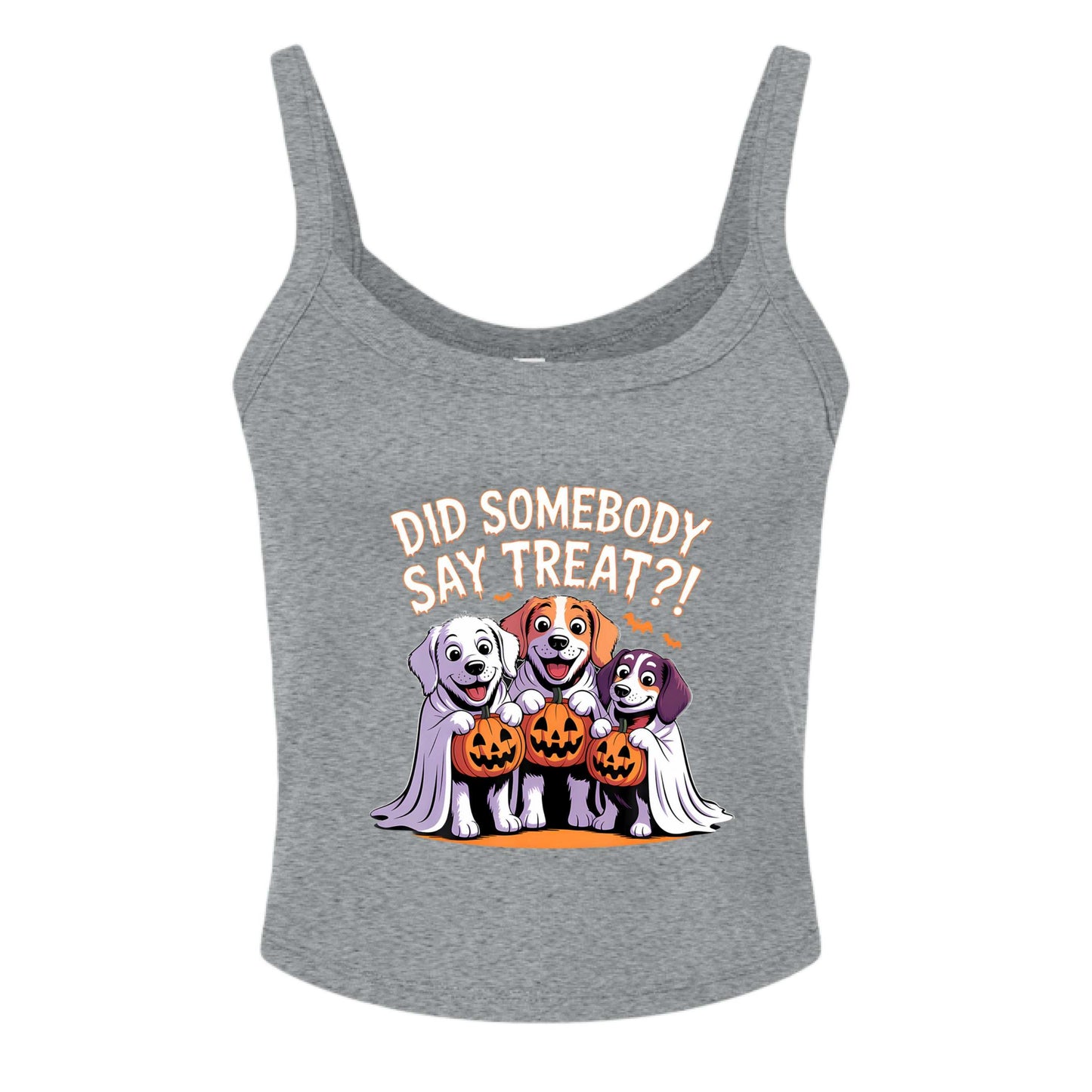 Did Somebody Say Treats Cropped Tank Top - Cute Dog Lover Pet Parent Crop Top - Purrfect Pet Haven