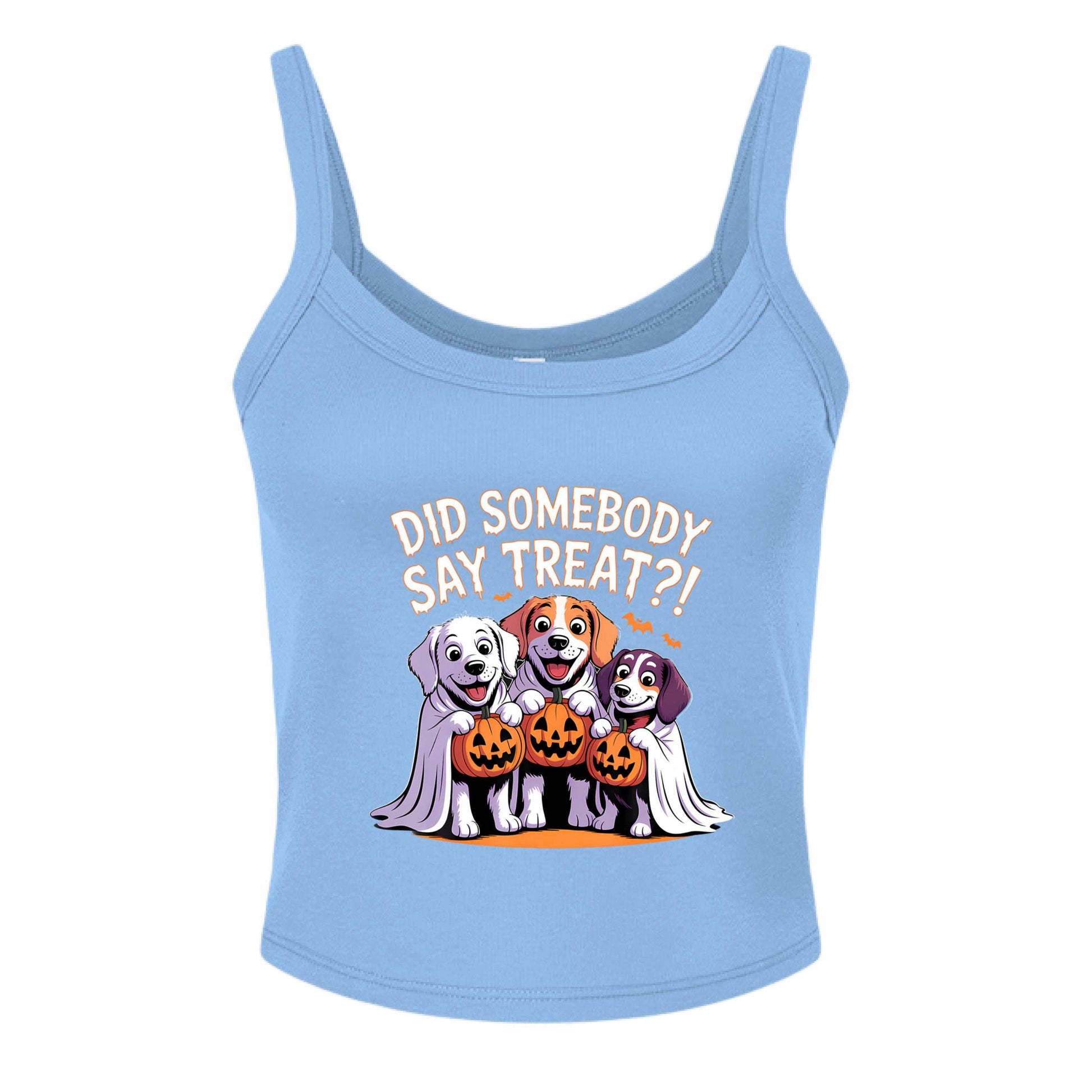 Did Somebody Say Treats Cropped Tank Top - Cute Dog Lover Pet Parent Crop Top - Purrfect Pet Haven