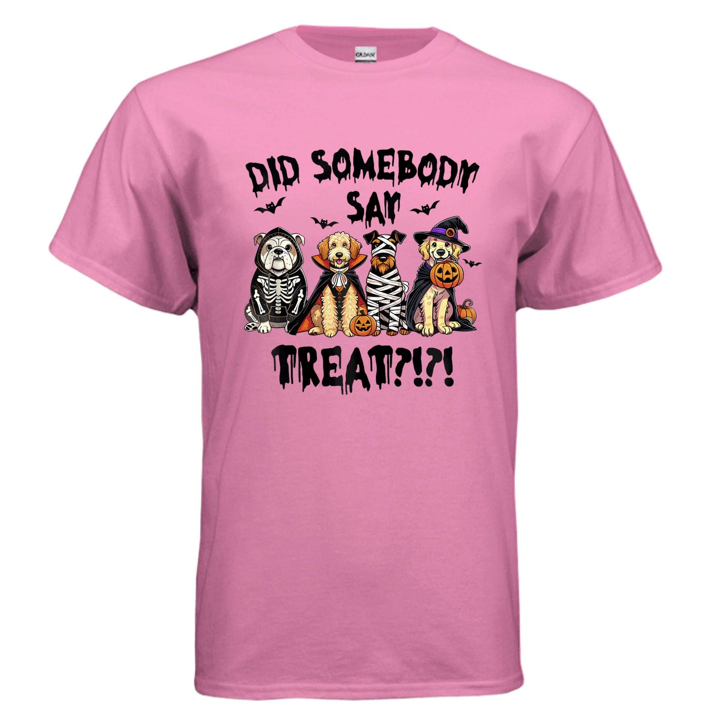 Did Somebody Say Treats Spooky T-Shirt - Halloween Dog Lover Pet Parent Tee - Purrfect Pet Haven