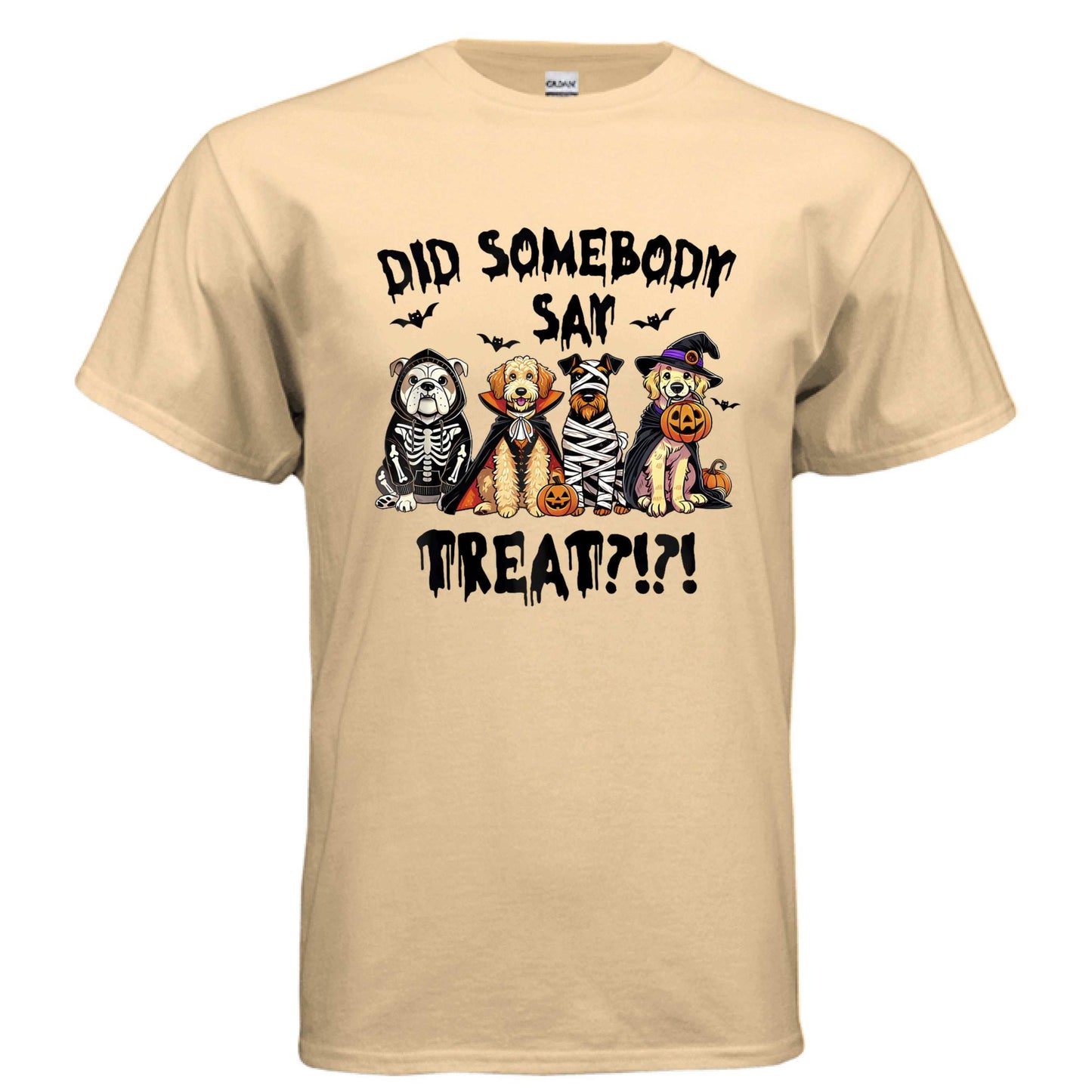 Did Somebody Say Treats Spooky T-Shirt - Halloween Dog Lover Pet Parent Tee - Purrfect Pet Haven