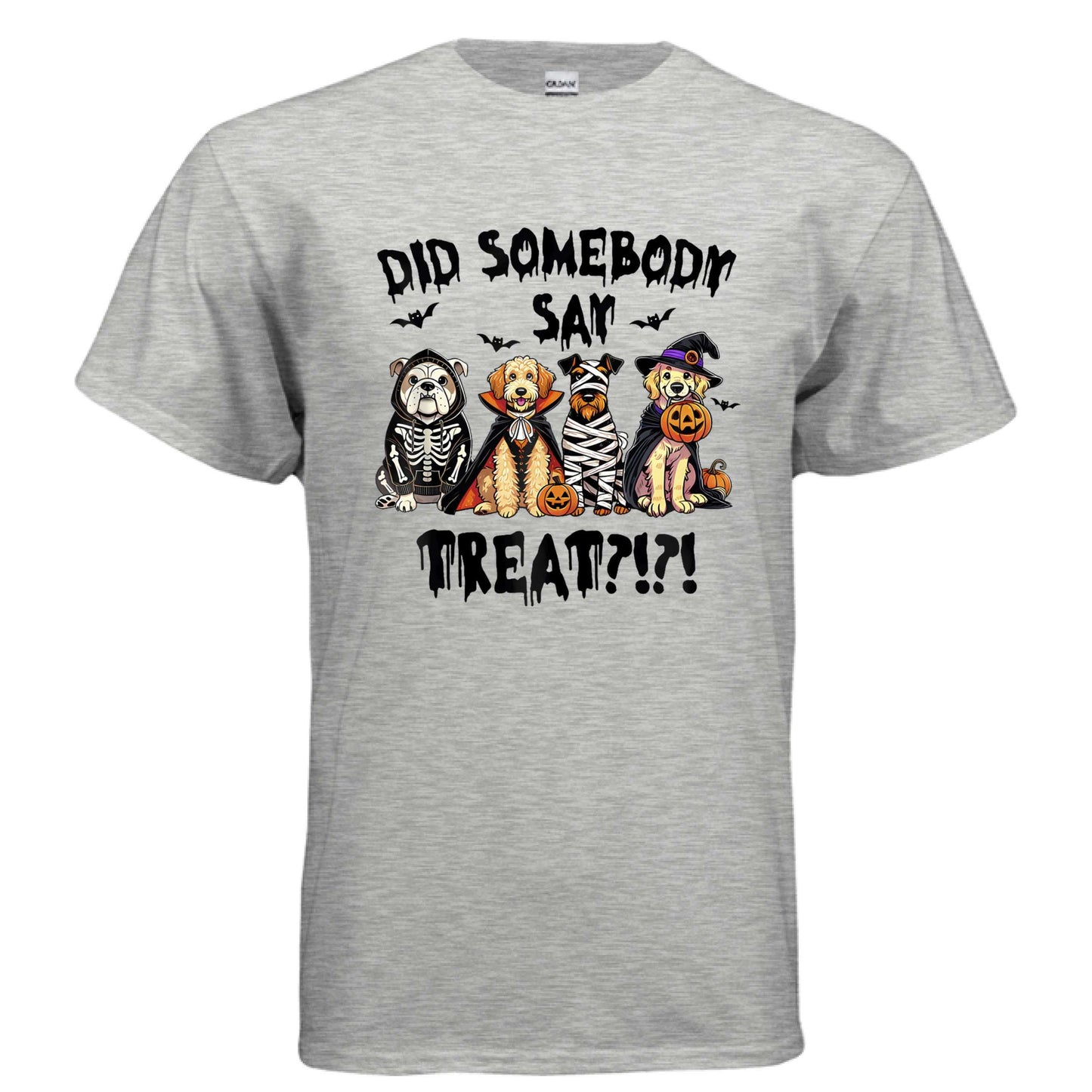 Did Somebody Say Treats Spooky T-Shirt - Halloween Dog Lover Pet Parent Tee - Purrfect Pet Haven